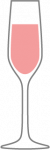 sparkling wine rose